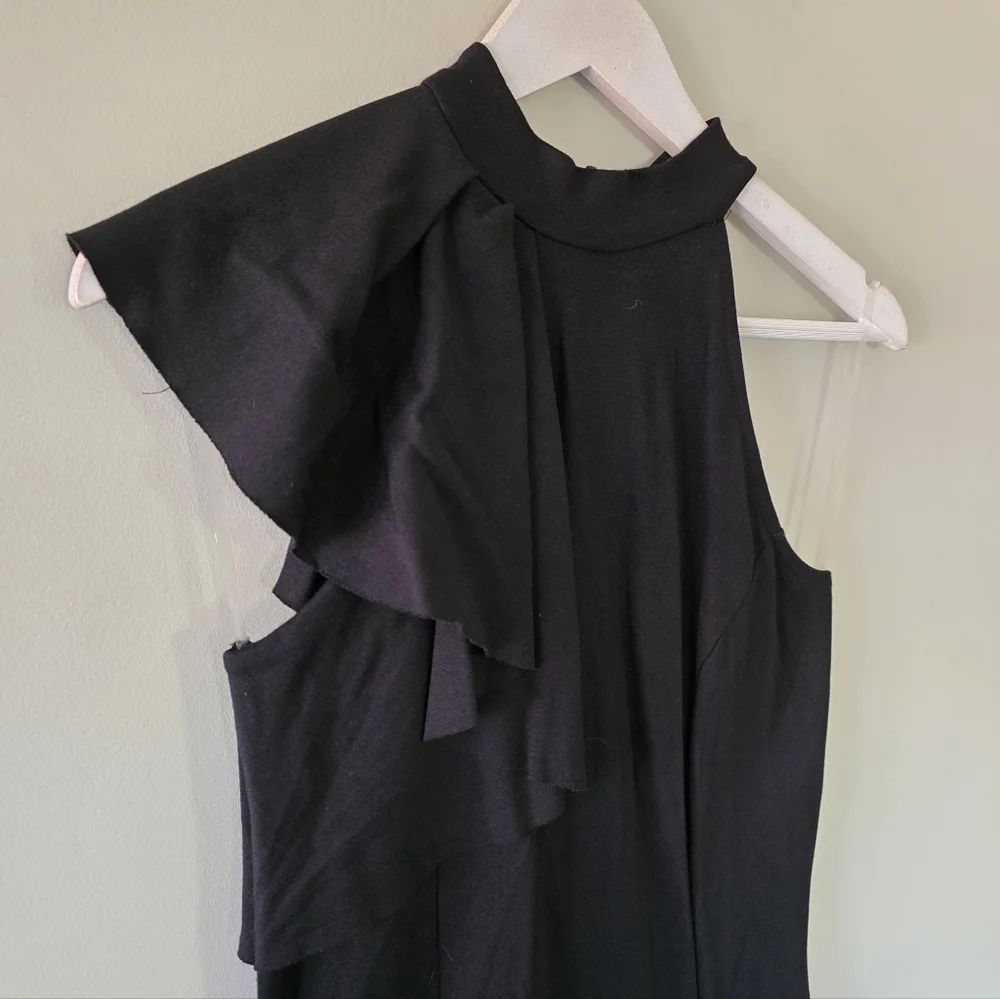 Lulus L Modern Feminine Classic Formal Wedding Guest Cocktail One Shoulder Dress - Picture 6 of 14